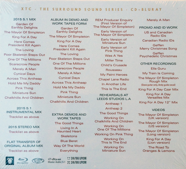 Xtc Oranges And Lemons 15 Blu Ray Edition